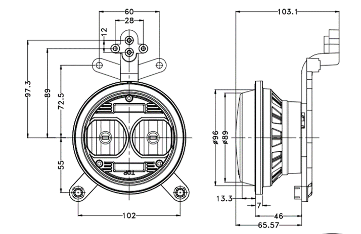 LED-AJOVALO JOHN DEERE R/M
