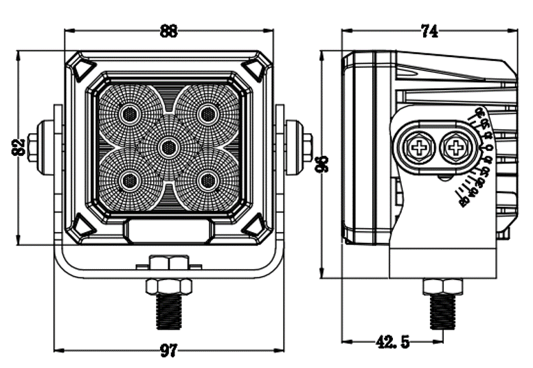 REVON LED-TYÖVALO 50W HD