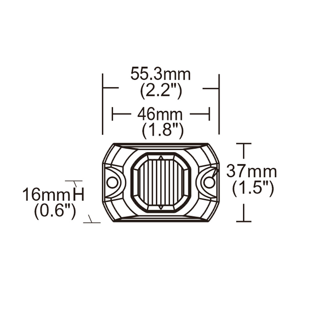 REVON LED-VAROITUSVALO  12W 9-30V