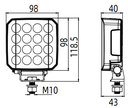 REVON LED-TYÖVALO 64W