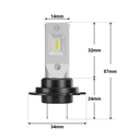 LED-MUUTOSSARJA H7 2x16W 12-24V