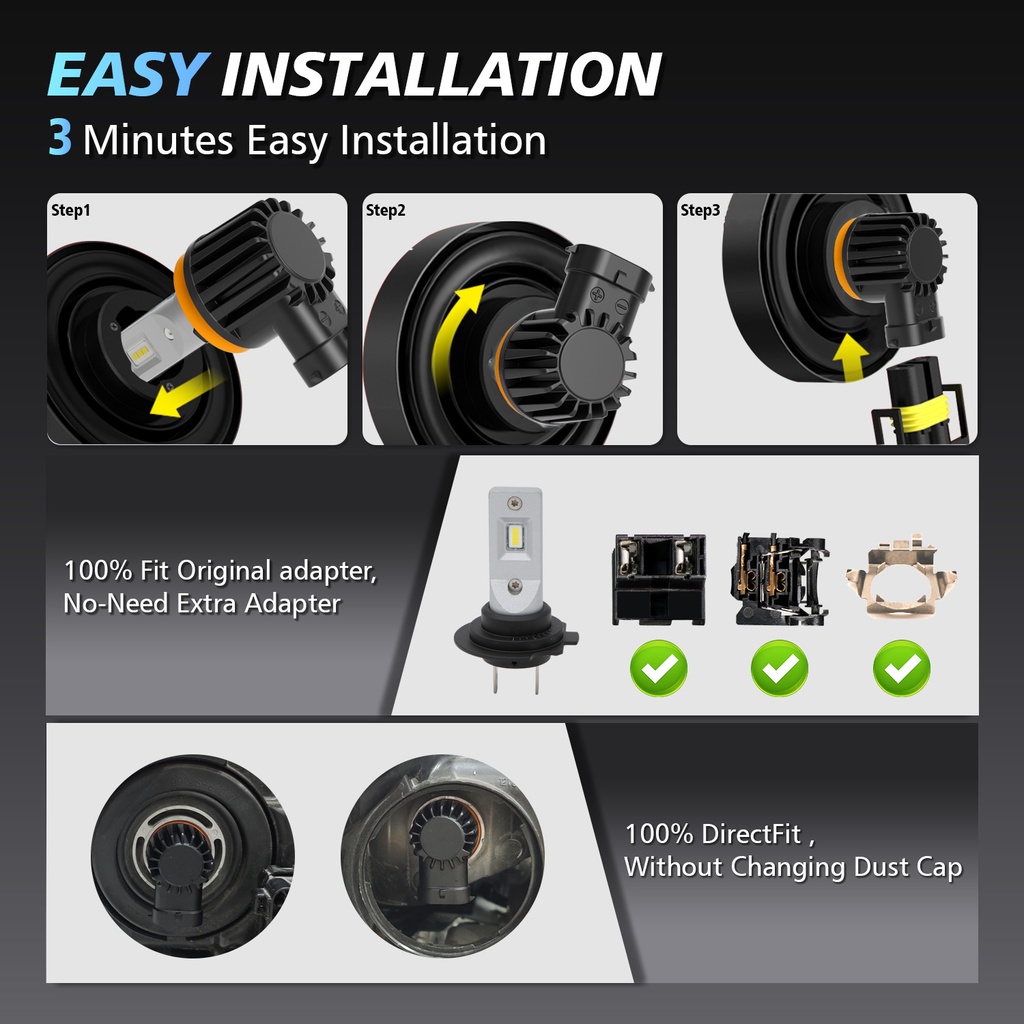 LED-MUUTOSSARJA H7 2x16W 12-24V