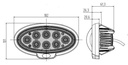 REVON 40W / 3400LM LED-TYÖVALO "JOHN DEERE" UPOTETTAVA