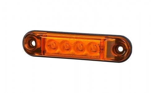LED-SIVUÄÄRIVALO KELT. 12/24V P77,5 x L18,5 x K11 MM